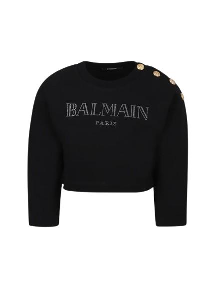 25SS [키즈] 발망 폴로 셔츠 BW4B00 Z0081 930BC Black