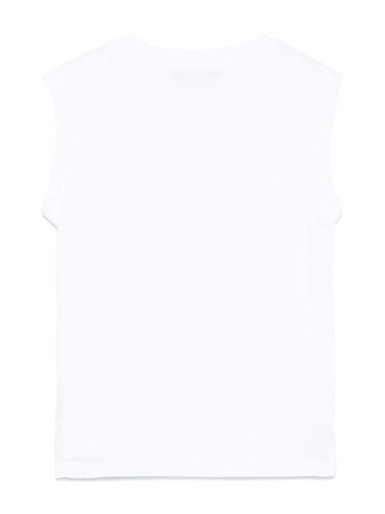 25SS [키즈] 발망 탑 BW8B42 Z0082 100AG White - BALMAIN