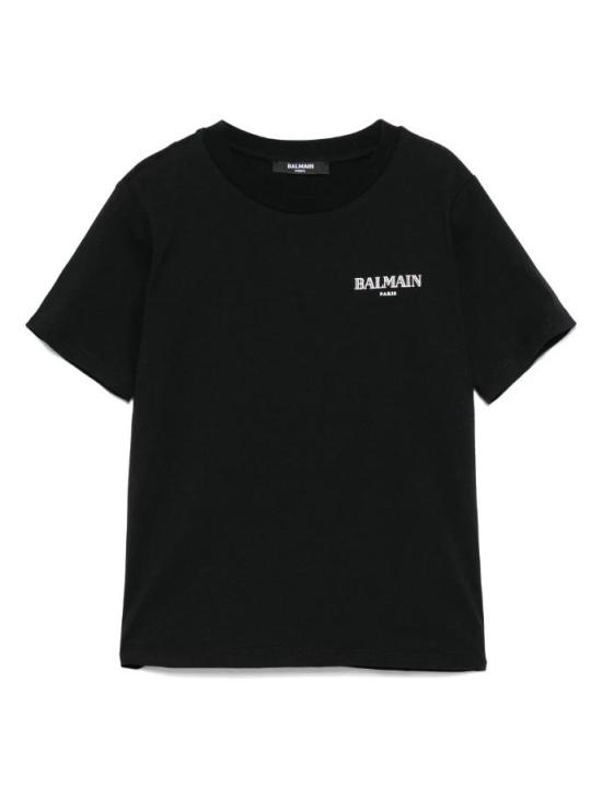 25SS [키즈] 발망 티셔츠 BW8P11 Z0116 930BC Black