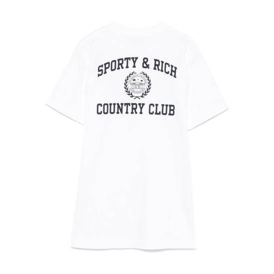 24FW 스포티앤리치 반팔 티셔츠 TO043516218WH - SPORTY & RICH