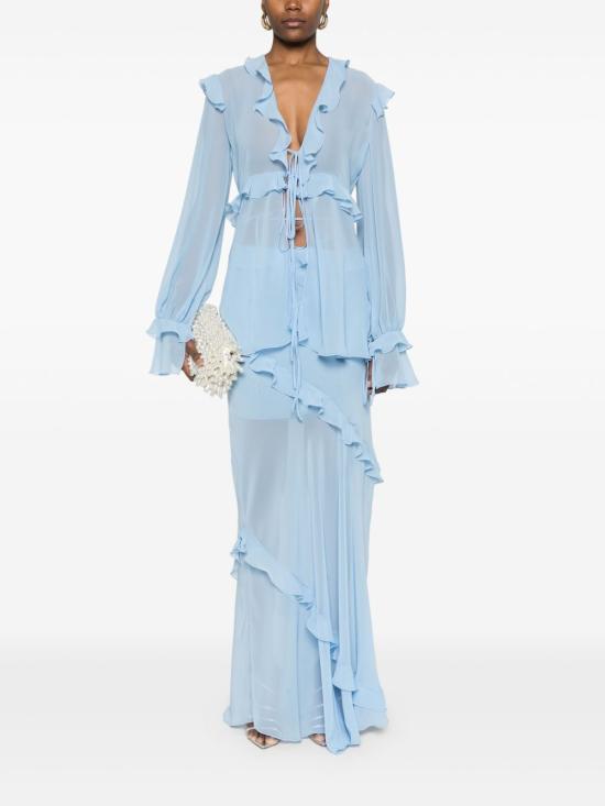 25SS LES FILLES D'EVA 롱 스커트 8210 AZZURRO Clear Blue - OTHER BRANDS