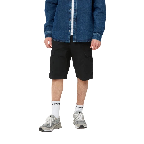 25SS 칼하트 WIP 숏팬츠 I028245 8902 BLACK - CARHARTT WIP