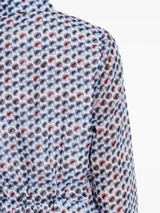 25SS 토리버치 숏 원피스 165262 414 Blue Candy Dots - TORY BURCH