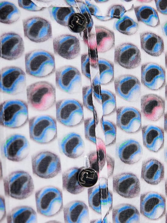 25SS 토리버치 숏 원피스 165262 414 Blue Candy Dots - TORY BURCH