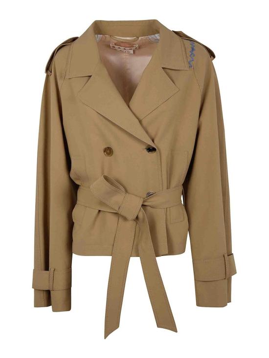 26SS 마르니 트렌치 코트 JKMA0333SUUTP77100W74 Nude Neutrals