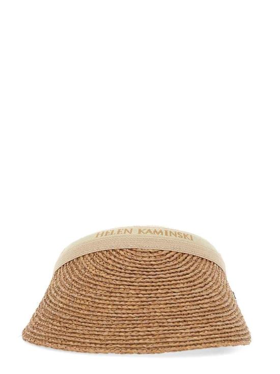  헬렌카민스키 비앙카 바이저 햇 HAT50265NOUGATNATURALLOGO Beige - HELEN KAMINSKI