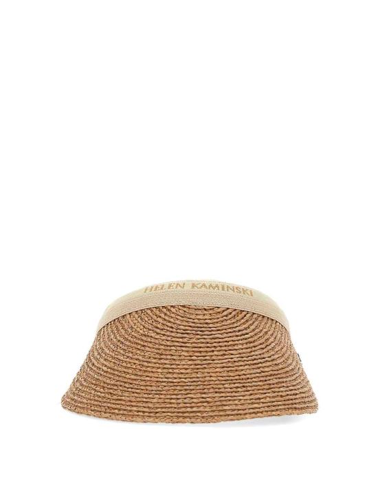 헬렌카민스키 비앙카 바이저 햇 HAT50265NOUGATNATURALLOGO Beige
