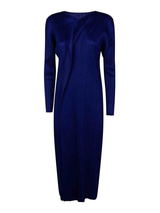  플리츠플리즈 미디 원피스 PP56JH48372 Blue