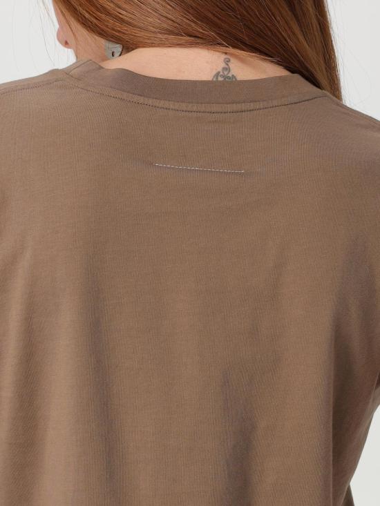 25SS MM6 메종마르지엘라 반팔 티셔츠 S52GC0326S24312 134 Brown - MM6 MAISON MARGIELA