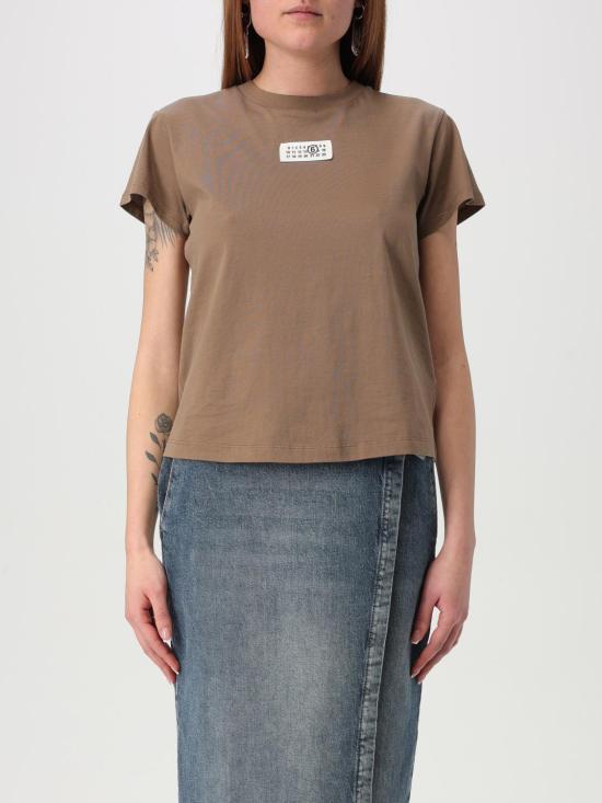 25SS MM6 메종마르지엘라 반팔 티셔츠 S52GC0326S24312 134 Brown