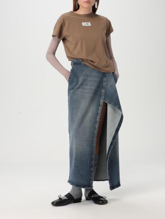 25SS MM6 메종마르지엘라 반팔 티셔츠 S52GC0326S24312 134 Brown - MM6 MAISON MARGIELA