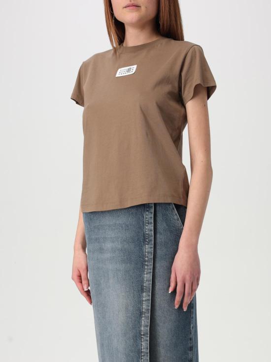 25SS MM6 메종마르지엘라 반팔 티셔츠 S52GC0326S24312 134 Brown - MM6 MAISON MARGIELA