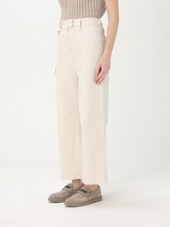 25SS 브루넬로 쿠치넬리 스트레이트 팬츠 ML145P8833 C9002 White - BRUNELLO CUCINELLI