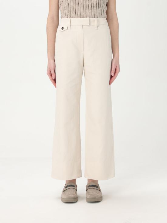 25SS 브루넬로 쿠치넬리 스트레이트 팬츠 ML145P8833 C9002 White