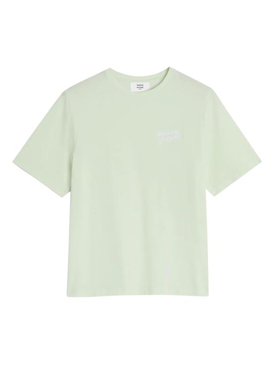  메종키츠네 핸드라이팅 컴포트 티셔츠 MW00126KJ0119 0128 MINT ICE DOM