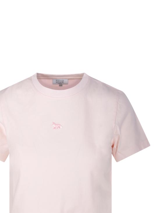  메종키츠네 베이비 폭스 패치 베이비 티셔츠 MW00105KJ0008 0140 ROSEWATER DOM - MAISON KITSUNE