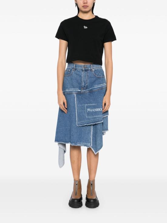  메종키츠네 베이비 폭스 패치 베이비 티셔츠 MW00105KJ0008P199 BLACK DOM - MAISON KITSUNE