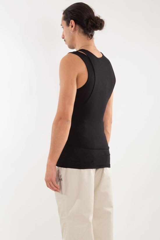 25SS 엘리엇에밀 민소매 티셔츠 M 09 130 BLK01 Black - HELIOT EMIL