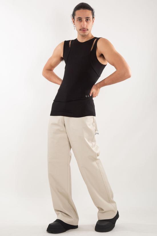 25SS 엘리엇에밀 민소매 티셔츠 M 09 130 BLK01 Black - HELIOT EMIL