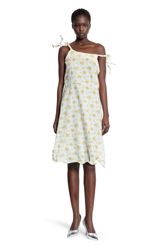  프라다 미디 원피스 P3P4815X6F0010 White - PRADA