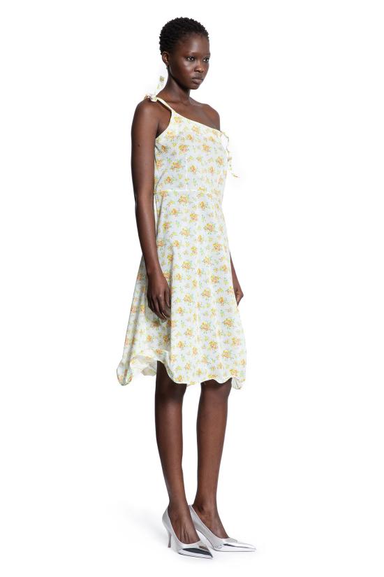  프라다 미디 원피스 P3P4815X6F0010 White - PRADA