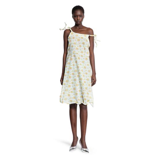  프라다 미디 원피스 P3P4815X6F0010 White