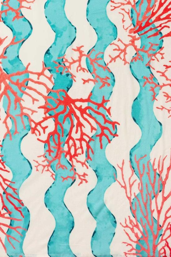  나탈리 마틴 롱 스커트 벨라 스커트 코럴 웨이브 터키석 - NATALIE MARTIN