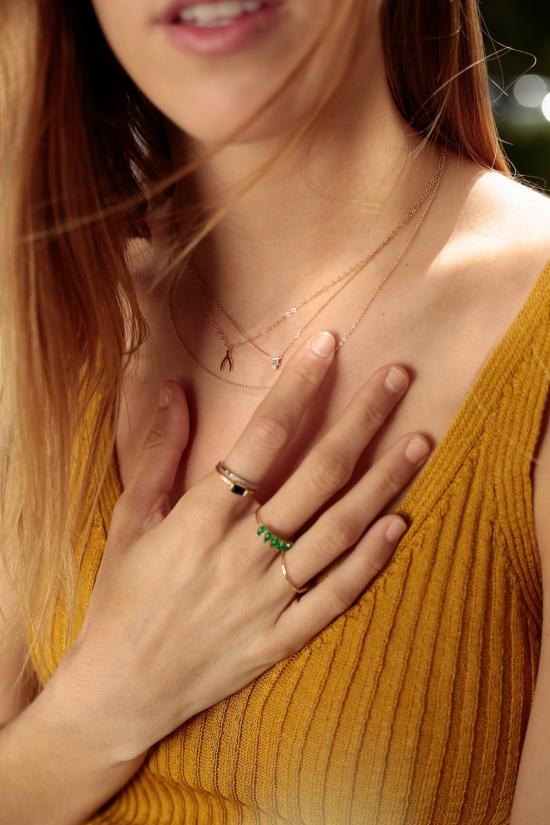  제니 권 디자인스 목걸이/팬던트 제니 권, 다이아몬드 바게트 바 네크리스 디자인