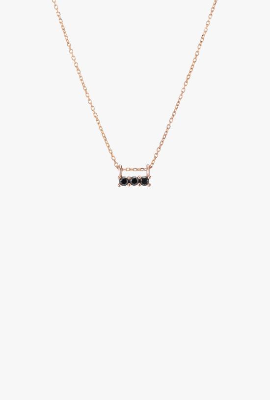  제니 권 디자인스 목걸이/팬던트 제니 권 디자인 3 S 블랙 다이아몬드 목걸이 14K 옐로우/로즈/화이트 골드 - JENNIE KWON DESIGNS