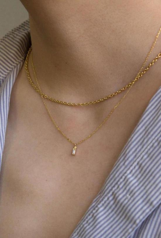  제니 권 디자인스 목걸이/팬던트 제니 권 디자인 바게트 도트 목걸이 - JENNIE KWON DESIGNS