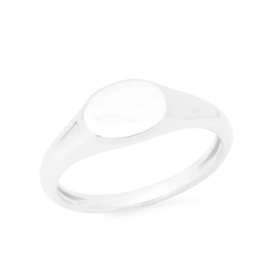  에리네스 반지 미니 골드 시그넷 링 14K 옐로우 골드 - ERINESS