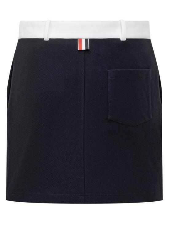 25SS 톰브라운 숏 스커트 FJK137AJ0042 415 NAVY - THOM BROWNE