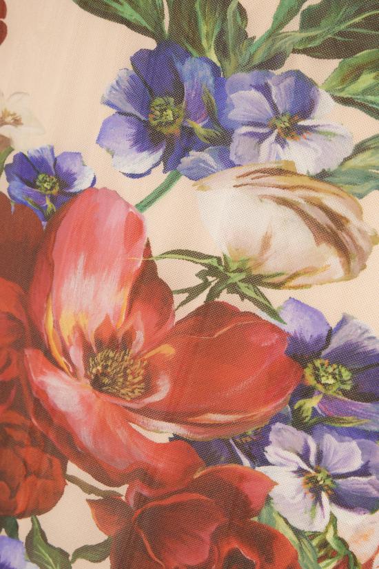 25SS 돌체앤가바나 미디 원피스 F6IAPTFSUBV H25PR BOUQUETFIORIANTICHIFONDONUDE - DOLCE & GABBANA