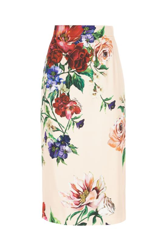 25SS 돌체앤가바나 숏 스커트 F4BCATFSIB5 H25PR BOUQUETFIORIANTICHIFONDONUDE