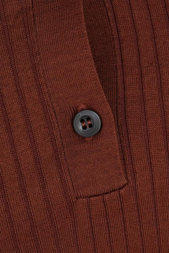 25SS 프라다 폴로 티셔츠 P24N2U16SU F0033 Ruggine - PRADA