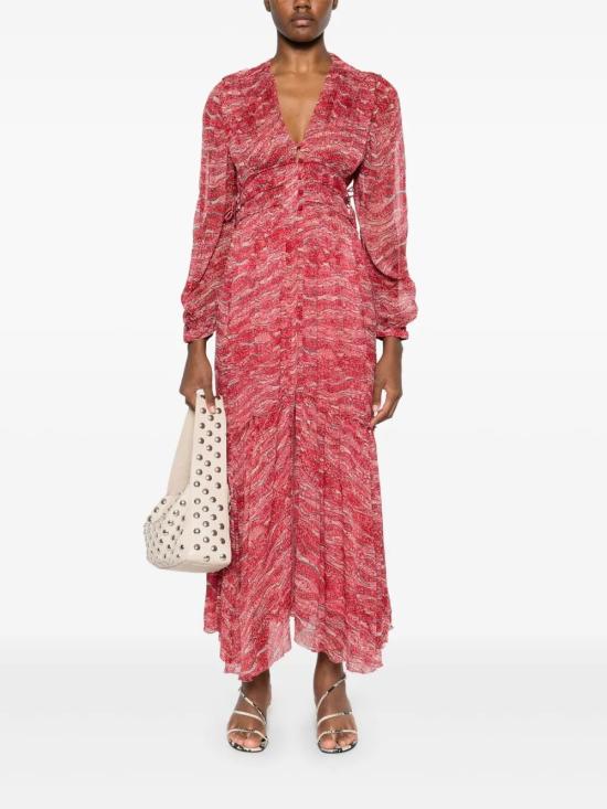 25SS 이자벨마랑에뚜왈 롱 원피스 RO0668FAC1J07E RED - ISABEL MARANT ETOILE