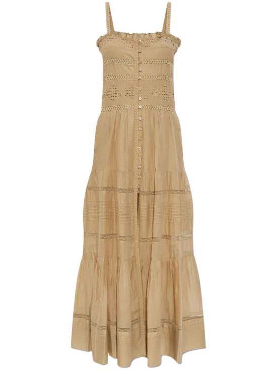 25SS 이자벨마랑에뚜왈 롱 원피스 RO0708FAC1J15E LIGHTKHAKI