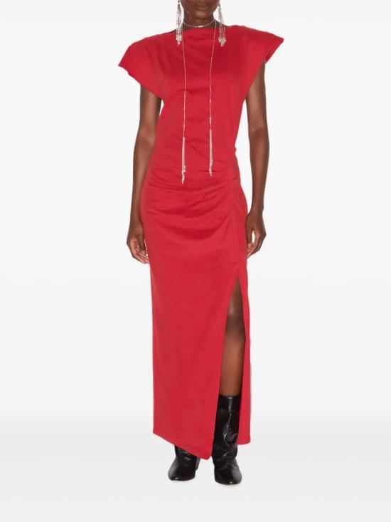 25SS 이자벨마랑 미디 원피스 RO0307FAA1N41I 70RD RED - ISABEL MARANT