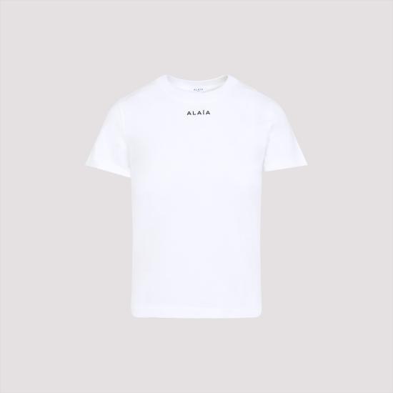 25SS 알라이아 반팔 티셔츠 AA9H0431J0105 000 BLANC - ALAIA