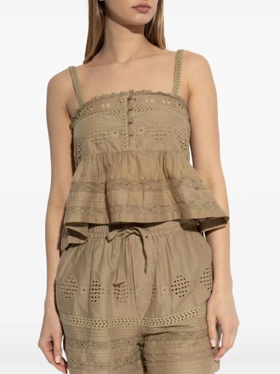 25SS 이자벨마랑에뚜왈 민소매 티셔츠 HT0542FAC1J15E LIGHTKHAKI - ISABEL MARANT ETOILE