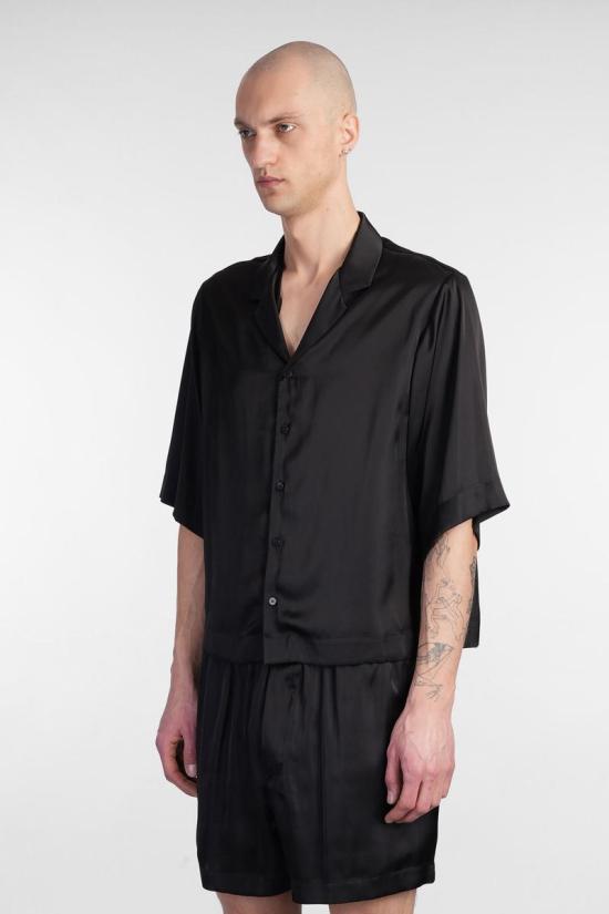 25SS 사피오 반팔 셔츠 413825 PE25UN380701 Black - SAPIO