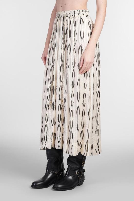 25SS 이자벨마랑 롱 스커트 413931 JU0332FA C1J16I Beige - ISABEL MARANT