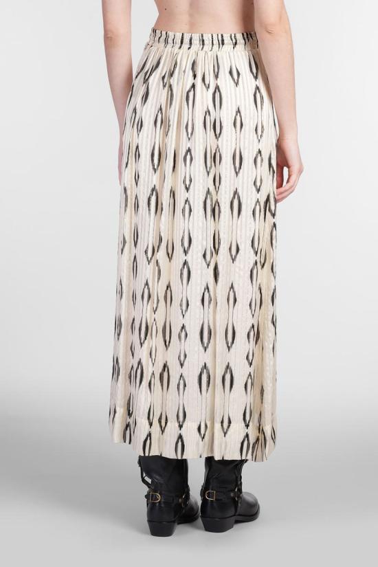 25SS 이자벨마랑 롱 스커트 413931 JU0332FA C1J16I Beige - ISABEL MARANT