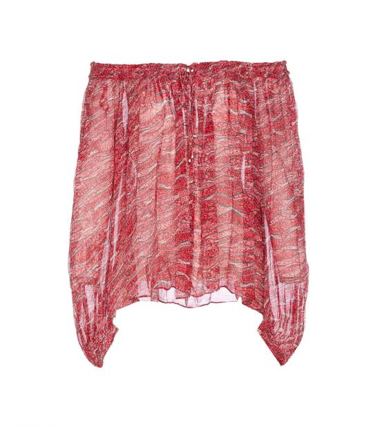 25SS 이자벨마랑에뚜왈 긴팔 티셔츠 HT0346FB C1J07E70RD RED