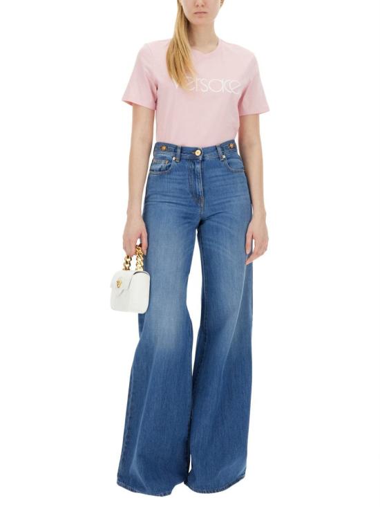  베르사체 반팔 티셔츠 1014273 1A091202P450 PINK - VERSACE