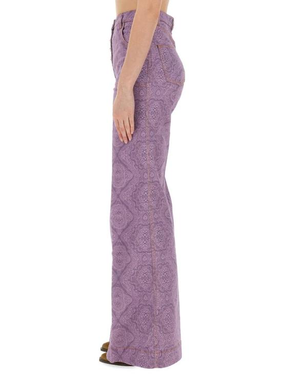  에트로 스트레이트 팬츠 WRNB0004 AK034X0876 Purple - ETRO