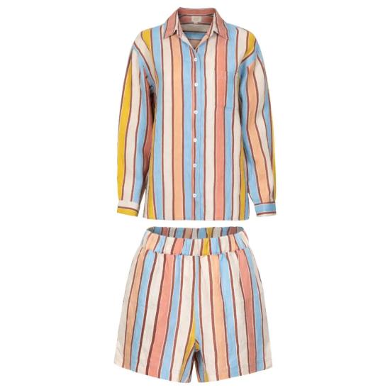  Sunshine Tienda 라운지 웨어 선샤인 티엔다 버뮤다 세트 수상 비행기 스트라이프