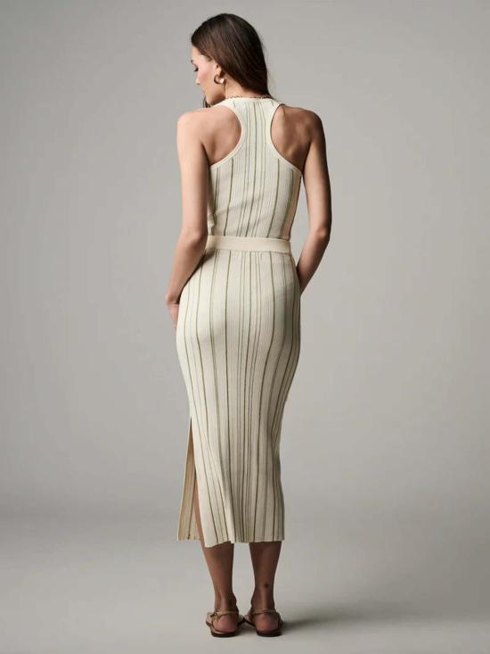  헤브론 롱 스커트 피오니 니트  아이보리 세이지 - HEVRON