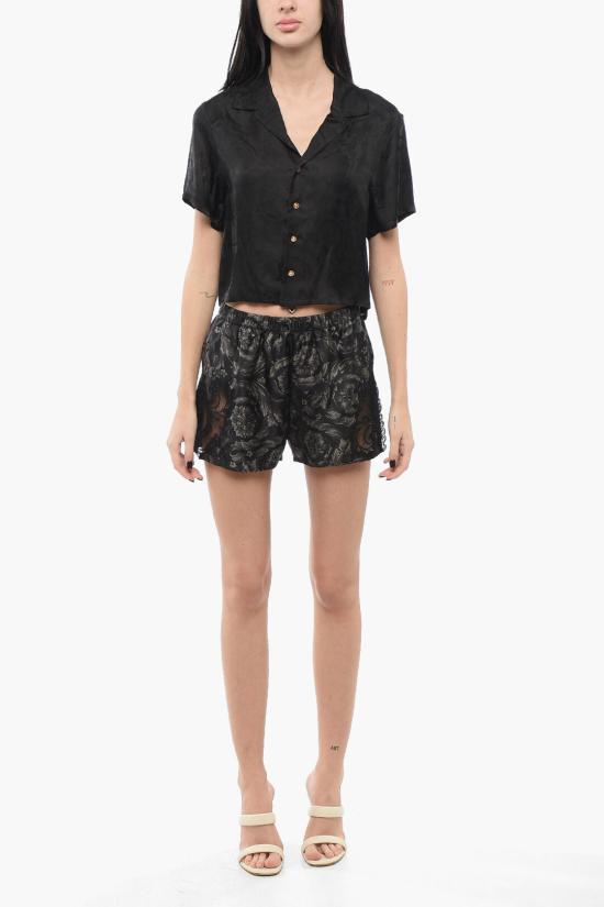 베르사체 숏팬츠 1013728 1A09575 5BC10 Black - VERSACE