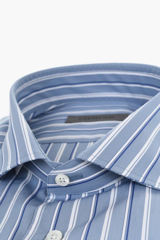  꼬르넬리아니 긴팔 셔츠 94P102 3981633 001 Blue - CORNELIANI